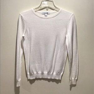 White long sleeve top with sparkles